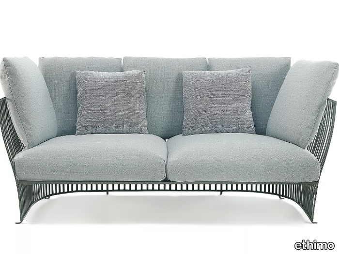 VENEXIA - 2 seater fabric and aluminium garden sofa _ Ethimo