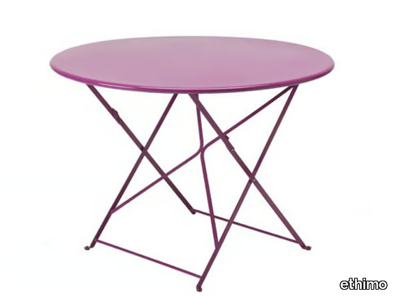 FLOWER - Folding painted metal garden table _ Ethimo