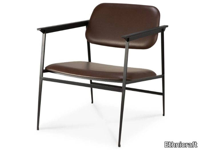 DC - Leather easy chair with armrests _ Ethnicraft