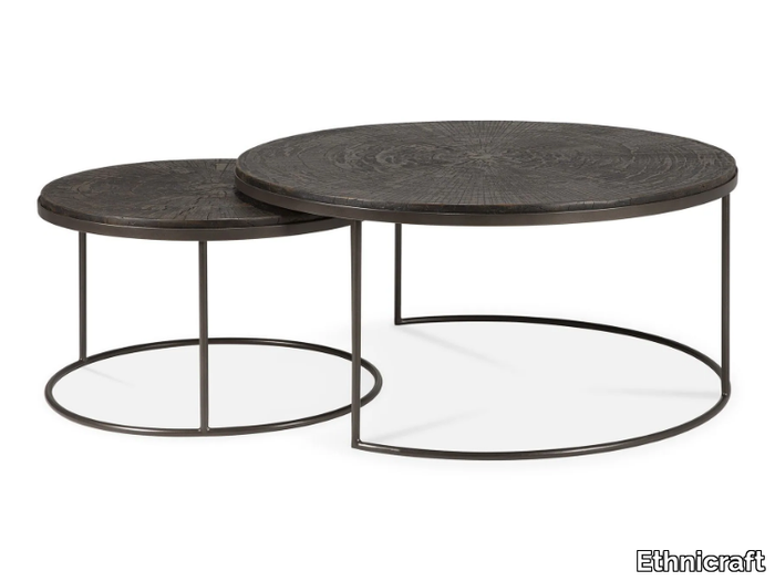 NESTING - Round stackable coffee table _ Ethnicraft