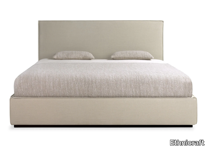 REVIVE - Linen double bed with removable cover _ Ethnicraft