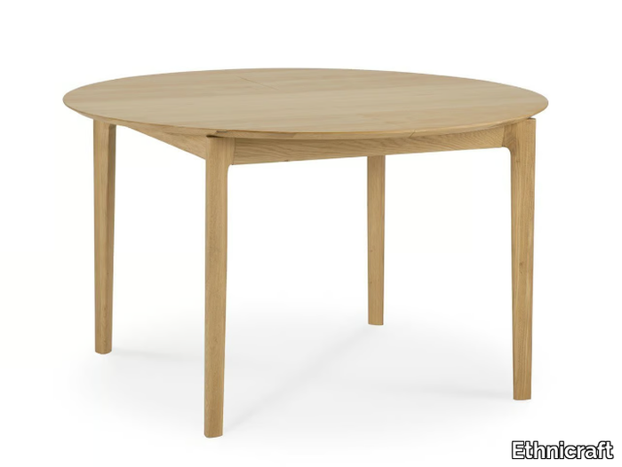 BOK - Extending round oak dining table _ Ethnicraft