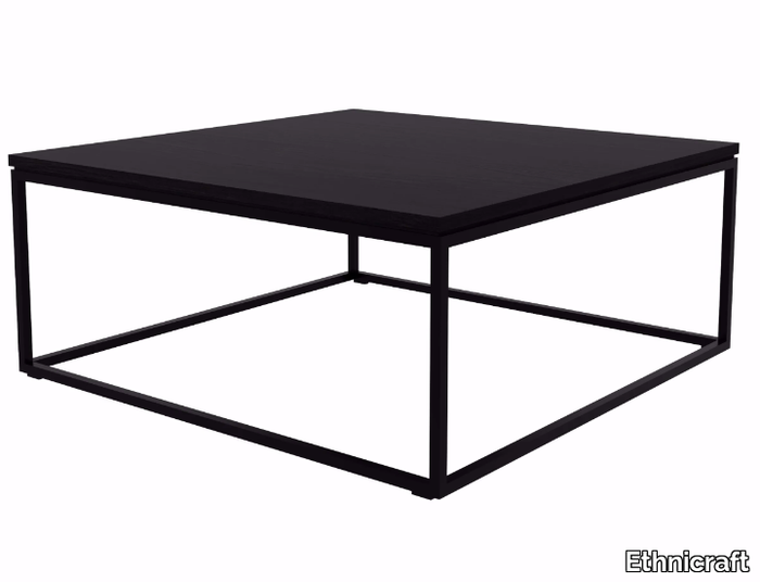 OAK THIN - Stainless steel and wood coffee table _ Ethnicraft