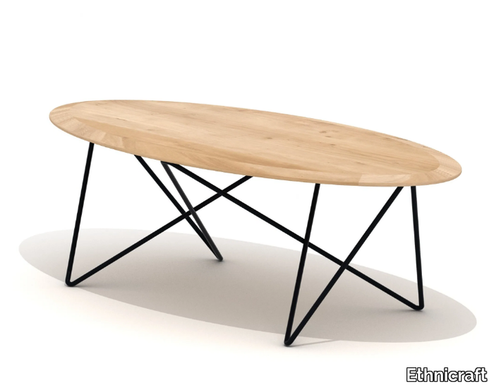 ORB - Oval oak coffee table _ Ethnicraft