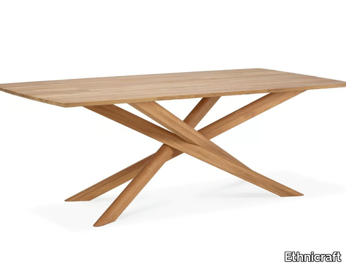 MIKADO OUTDOOR - Rectangular teak garden table _ Ethnicraft