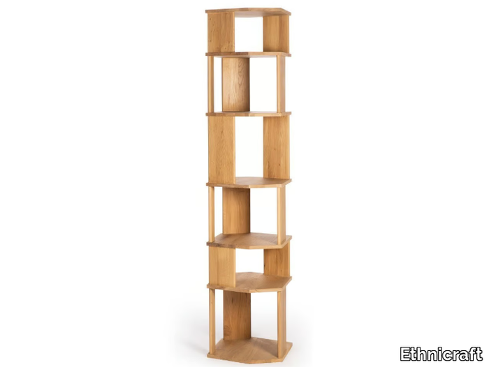 STAIRS - Open freestanding oak bookcase _ Ethnicraft