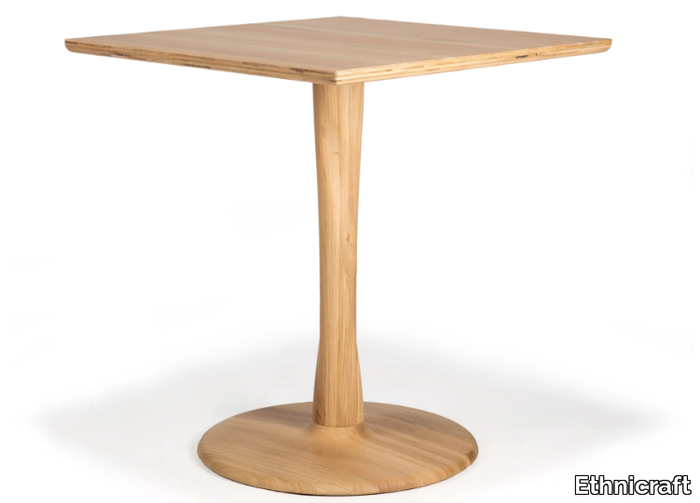 OAK TORSION - Square oak dining table _ Ethnicraft