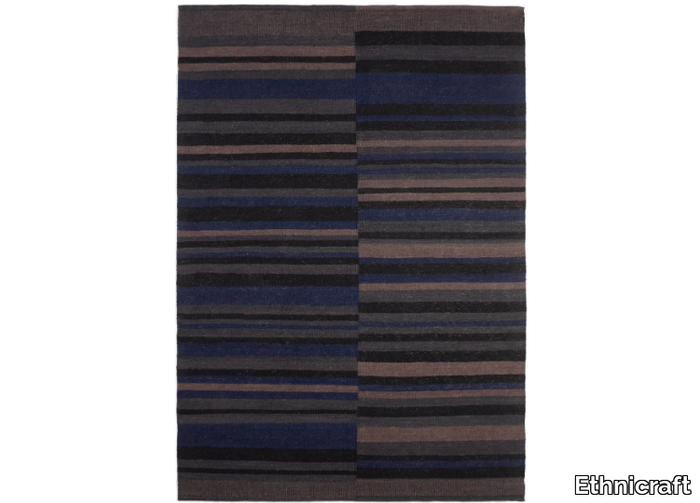 COBALT KILIM - Striped handmade wool rug _ Ethnicraft