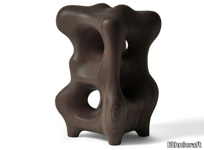 DARK BROWN ORGANIC - Mahogany sculpture _ Ethnicraft