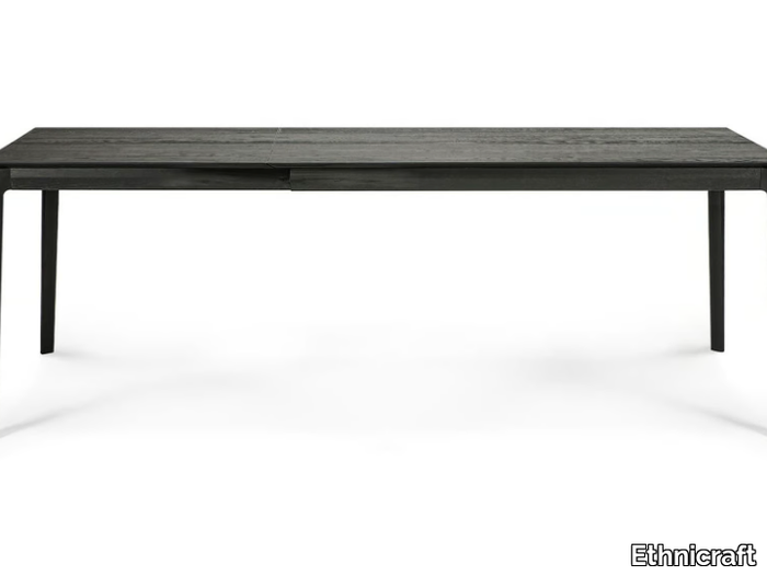 OAK BOK BLACK - Extending rectangular oak table _ Ethnicraft