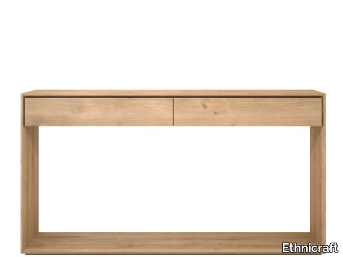 OAK NORDIC - Solid wood console table with drawers _ Ethnicraft