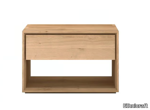 OAK NORDIC - Solid wood bedside table with drawers _ Ethnicraft