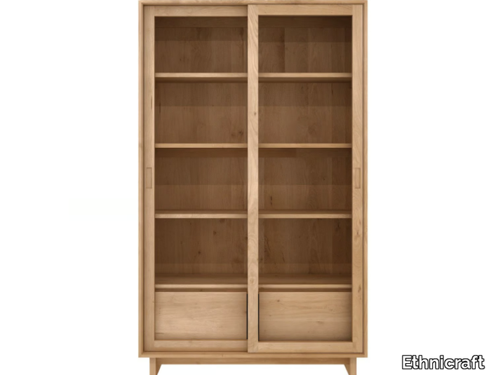 OAK WAVE - Solid wood display cabinet _ Ethnicraft