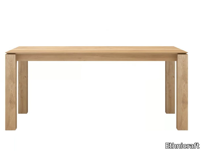 OAK SLICE - Rectangular solid wood dining table _ Ethnicraft