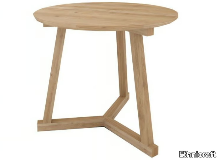 OAK TRIPOD TABLE - Solid wood stool / coffee table _ Ethnicraft