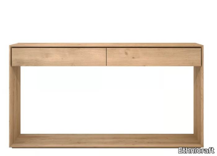 OAK NORDIC - Solid wood console table with drawers _ Ethnicraft