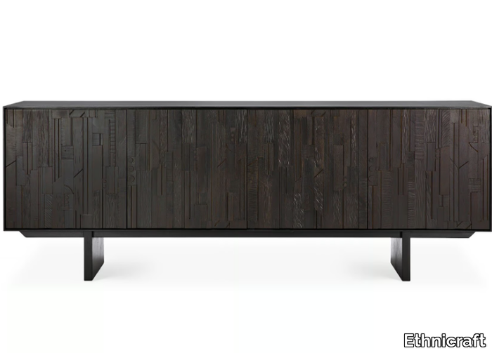 TEAK MOSAIC - Teak sideboard with doors _ Ethnicraft