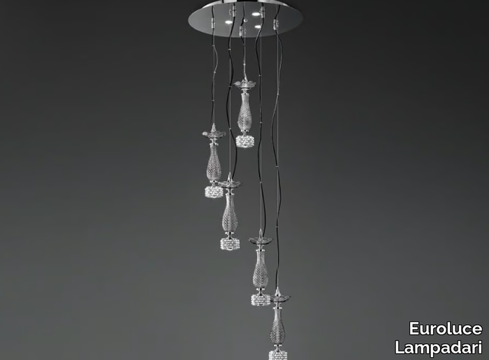 TOOCHIC S5+3 - Pendant lamp with Swarovski® Crystals _ Euroluce Lampadari