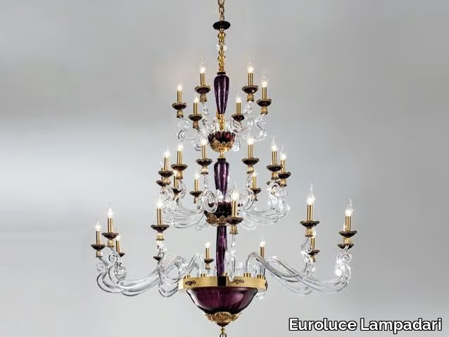 BAROCCO L12+12+6 - Chandelier with Swarovski® Crystals _ Euroluce Lampadari