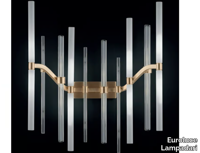 NEVA - Metal and glass wall lamp _ Euroluce Lampadari