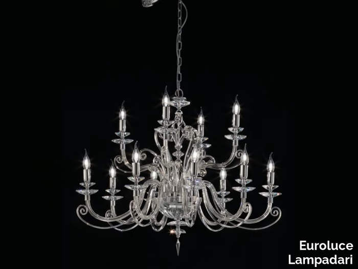 ALICANTE L8+4 - Chandelier with Swarovski® Crystals _ Euroluce Lampadari