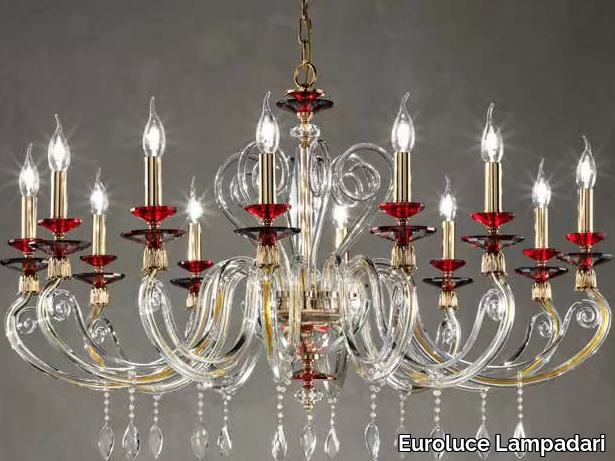 AURORA L12 - Crystal chandelier with Swarovski® Crystals _ Euroluce Lampadari