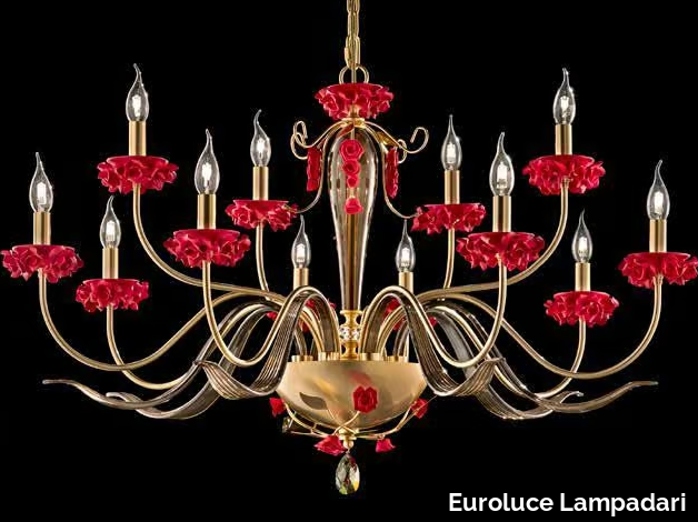 BORA L8+4 - Crystal chandelier with Swarovski® Crystals _ Euroluce Lampadari