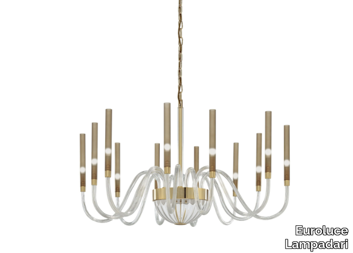 TYRA - Glass chandelier _ Euroluce Lampadari