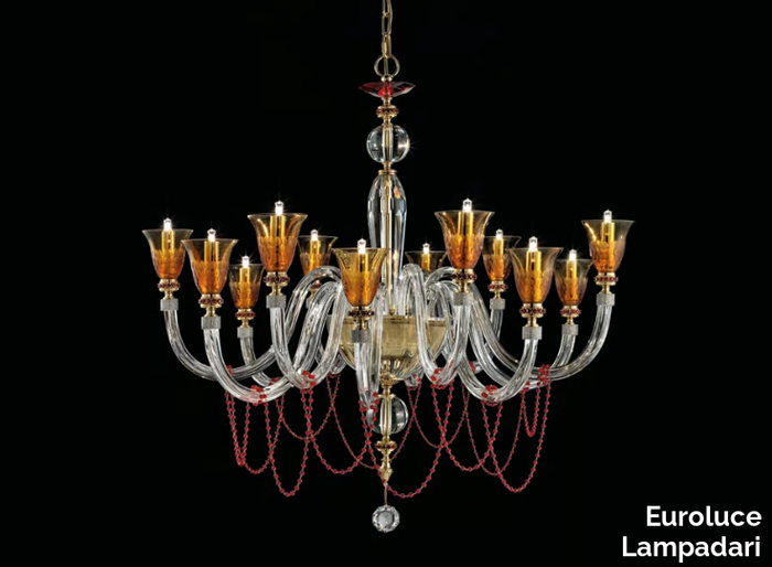 CLAIRE L6+6 - Chandelier with Swarovski® Crystals _ Euroluce Lampadari