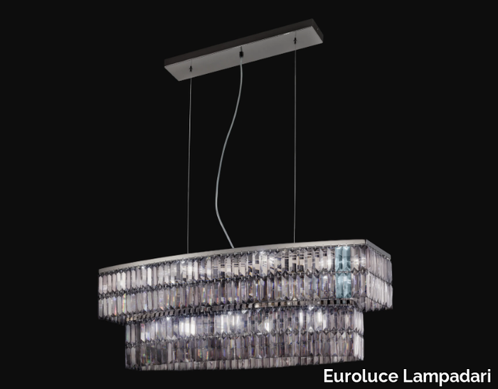 DANDY ELLIPSE - Crystal pendant lamp _ Euroluce Lampadari