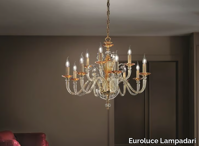 DONATELLO ALICANTE L8+4 - Chandelier _ Euroluce Lampadari