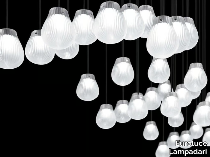 GOCCE - LED Murano glass pendant lamp _ Euroluce Lampadari
