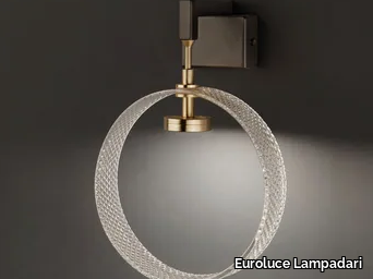 SOSPESO - LED glass and aluminium wall lamp _ Euroluce Lampadari