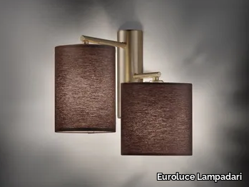 KOEL A2 - Fabric and metal wall lamp _ Euroluce Lampadari