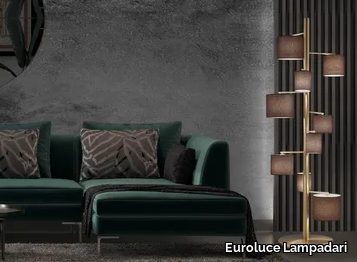 KOEL PT9 - Metal and fabric floor lamp _ Euroluce Lampadari