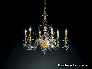 ALICANTE SATIN L6 - Chandelier with Swarovski® Crystals _ Euroluce Lampadari