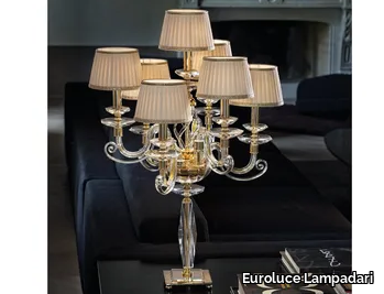 ALICANTE F6+1L SHADE - Classic style table lamp _ Euroluce Lampadari