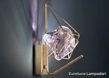 CRYROCK - Crystal and metal wall lamp _ Euroluce Lampadari