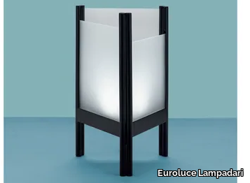 PATCHWORK - Glass and iron LED table lamp _ Euroluce Lampadari