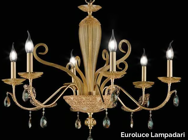 MACRAMÈ L6 - Crystal chandelier with Swarovski® Crystals _ Euroluce Lampadari