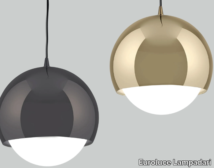 NOBODY SPHERE - PMMA and iron pendant lamp _ Euroluce Lampadari