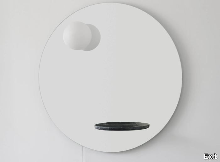 FLOAT - Round wall-mounted bathroom mirror _ Ex.t