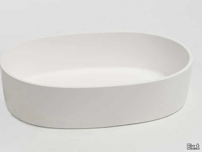 PLATEAU - Countertop oval Livingtec® washbasin _ Ex.t