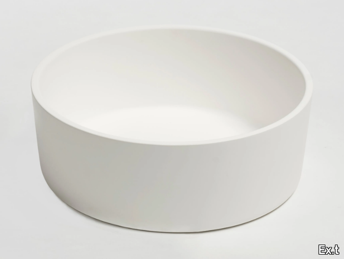 PLATEAU - Countertop round Livingtec® washbasin _ Ex.t