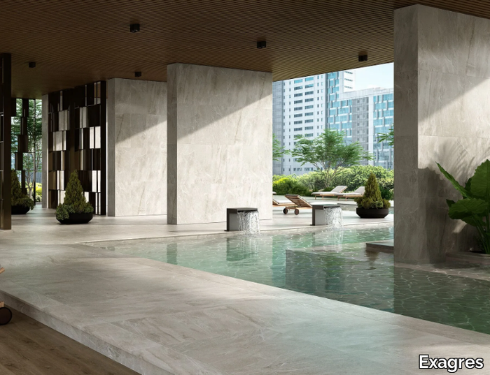 IMPERIAL SIENA - Porcelain stoneware wall/floor tiles with marble effect _ Exagres