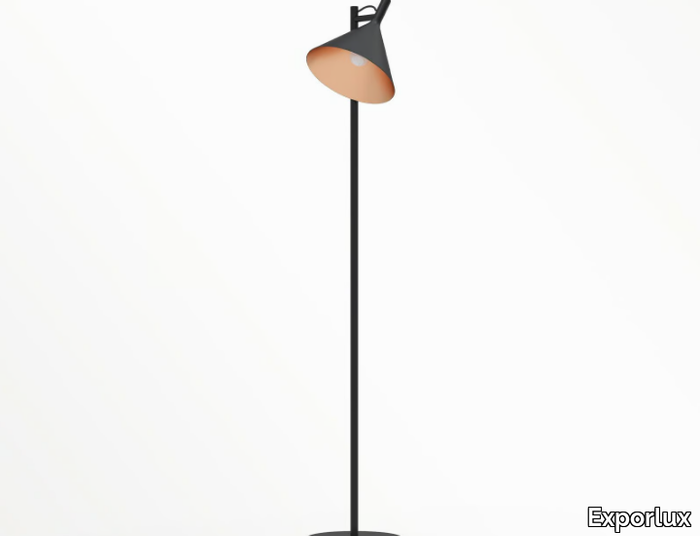 OZ SA - Adjustable thermo lacquered aluminium floor lamp _ Exporlux