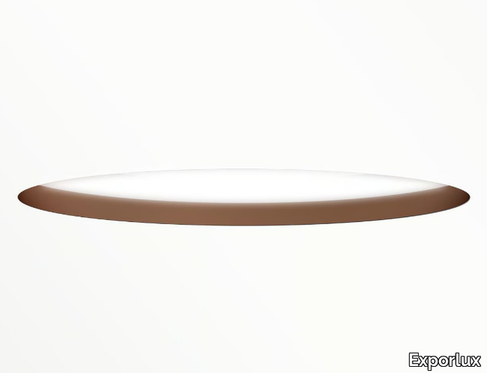 CIRCLE EN - Recessed LED thermo lacquered aluminium ceiling lamp _ Exporlux