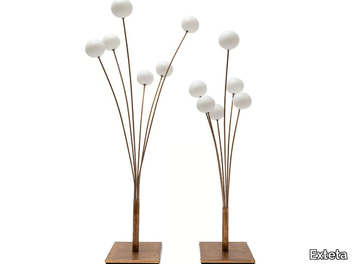 10TH MAZZO DI FIORI - LED brass and polycarbonate floor lamp _ Exteta