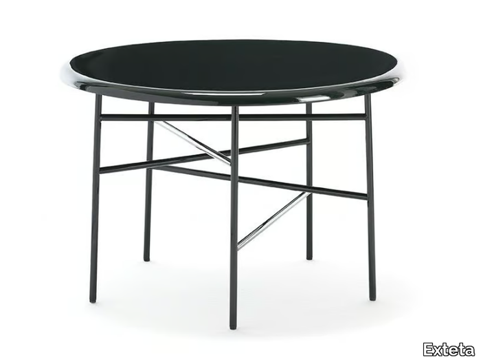 10TH STAR - Round aluminium garden side table _ Exteta