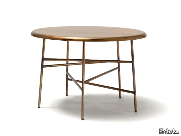 10TH STAR - Round brass garden side table _ Exteta